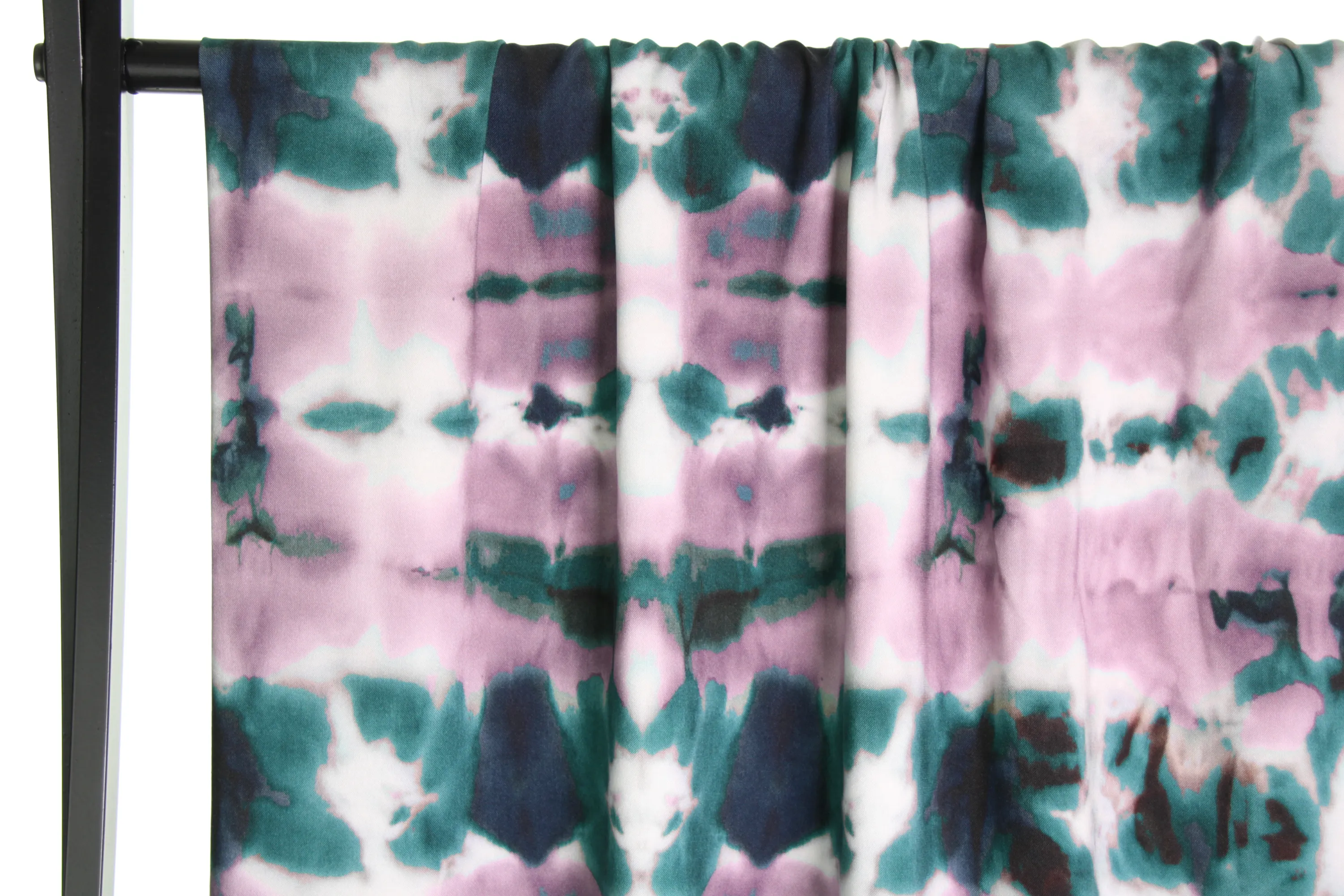 Viscose 'green and lilac tie dye'    - Atelier Jupe -